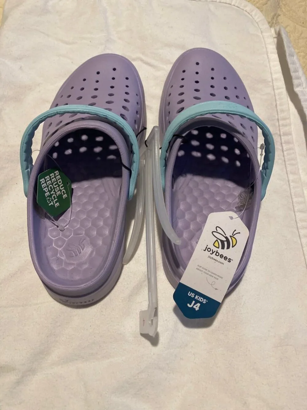 Joybees Kids Slip-on Clogs Sz 4 Lavender NWT